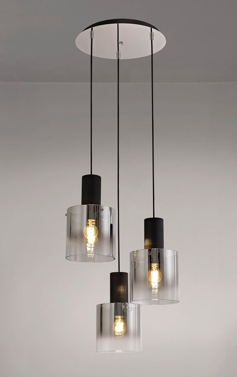 Brooks Round Pendant 3 Light